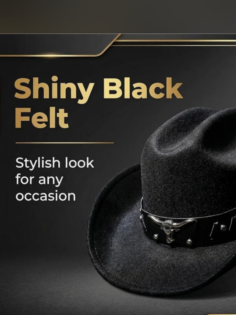 Classic Black Cowboy Hat